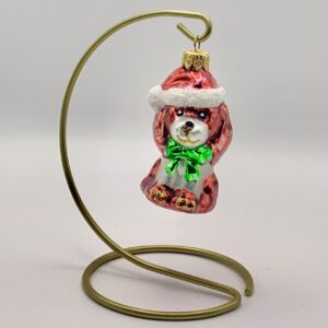 Piesek w czapce Mikołaja